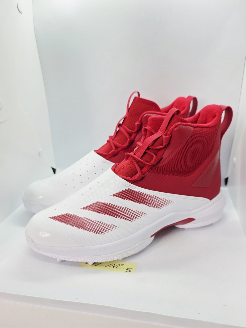 Adidas SM Adizero Chaos To Turf Lineman Football Cleats Red Men's Size 13 IH0560